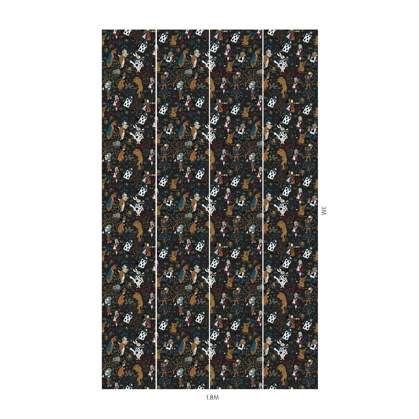 ALICE IN WONDERLAND Wallpaper - Noir - Image 6