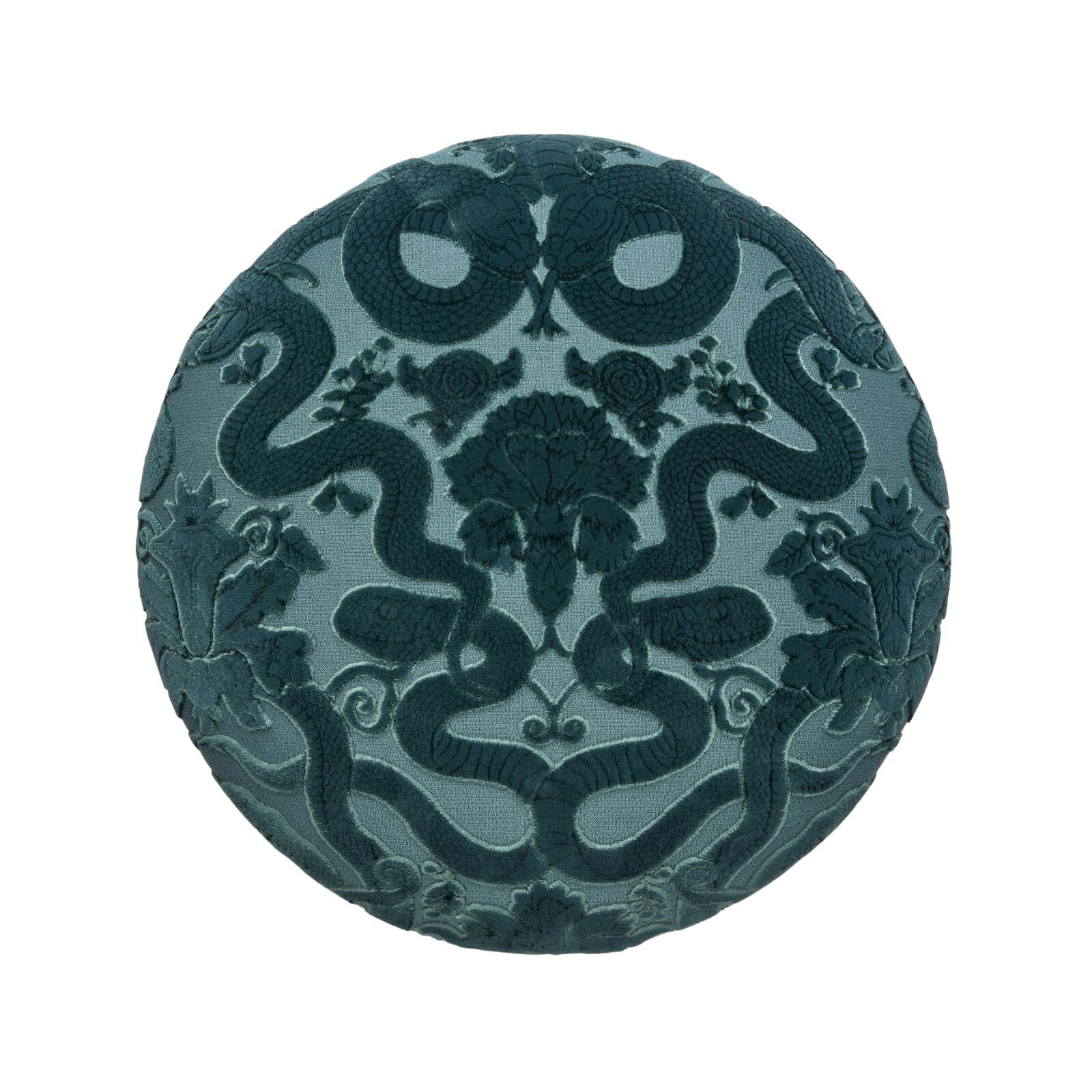 ANACONDA Cut-Velvet  Bottoman - Petrol - Image 5