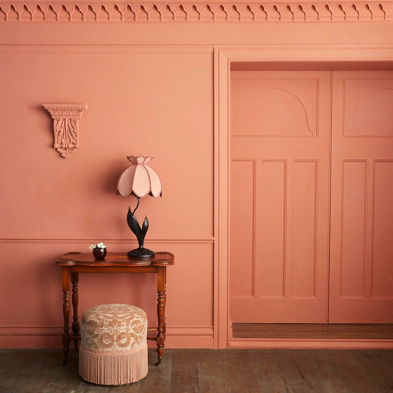 ANACONDA Cut-Velvet - Dusky Pink - Image 5