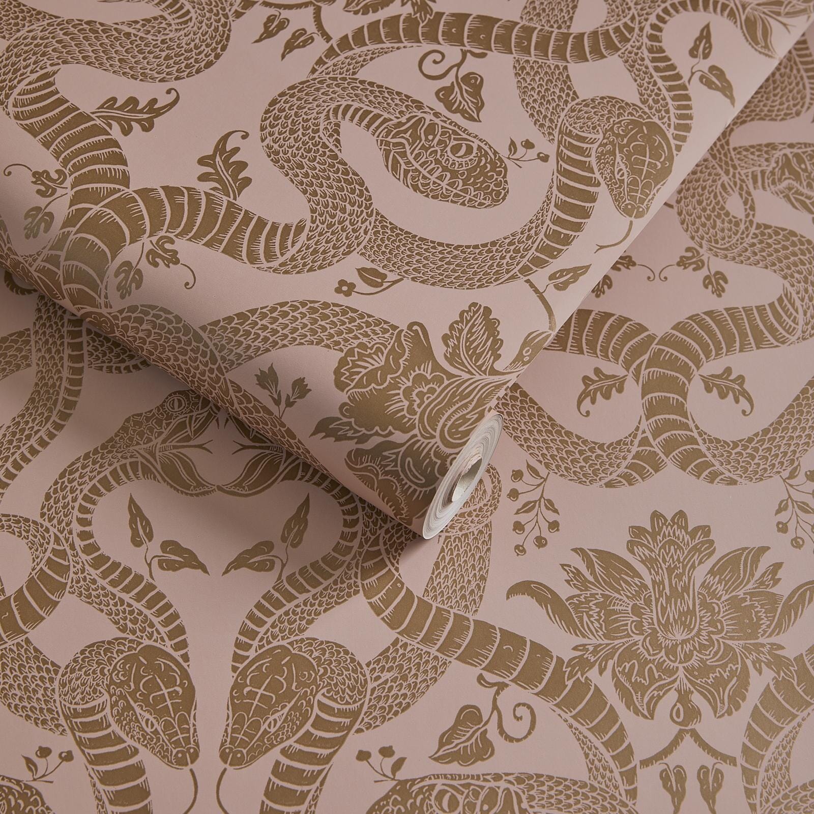 ANACONDA Traditional Wallpaper - Dusky Pink - Image 3