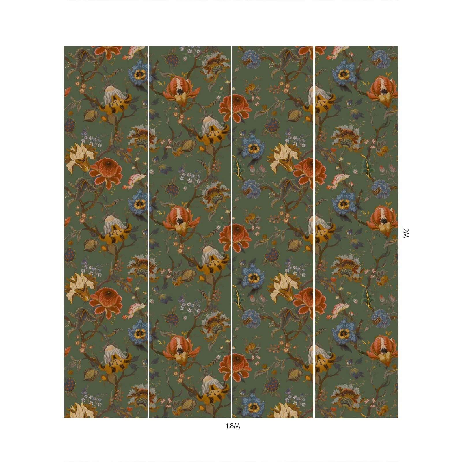 ARTEMIS Wallpaper - Moss Green - Image 4