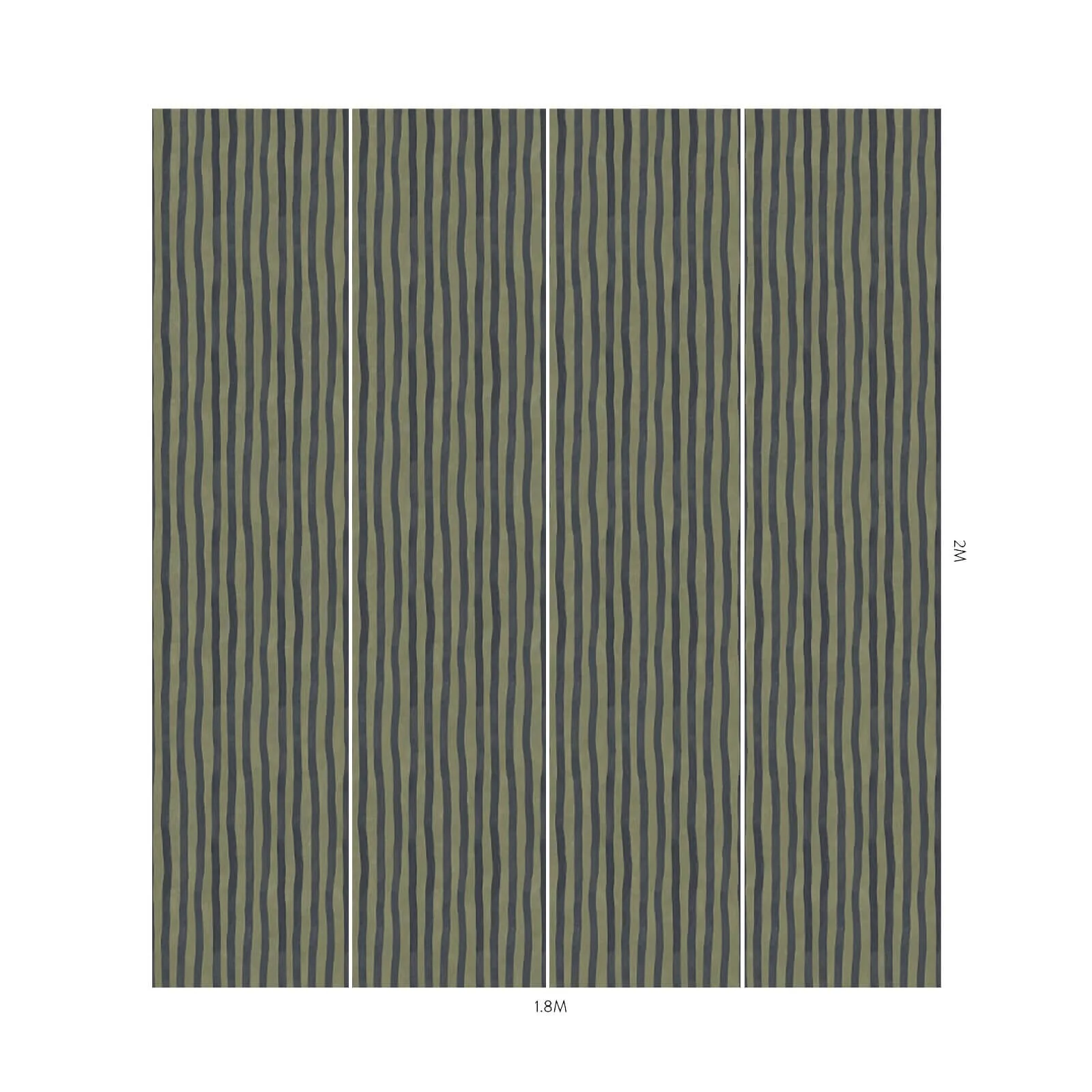 ARTIST'S STRIPE Wallpaper - Laurustine & Galaxias - Image 5