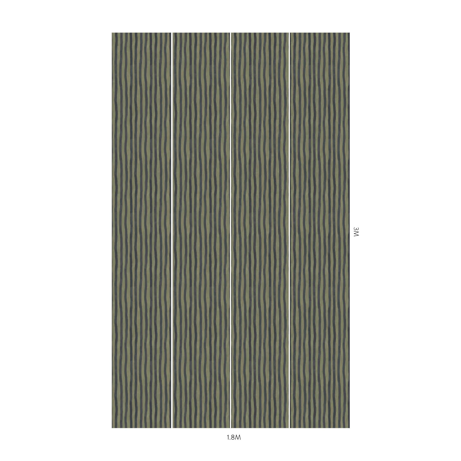 ARTIST'S STRIPE Wallpaper - Laurustine & Galaxias - Image 6