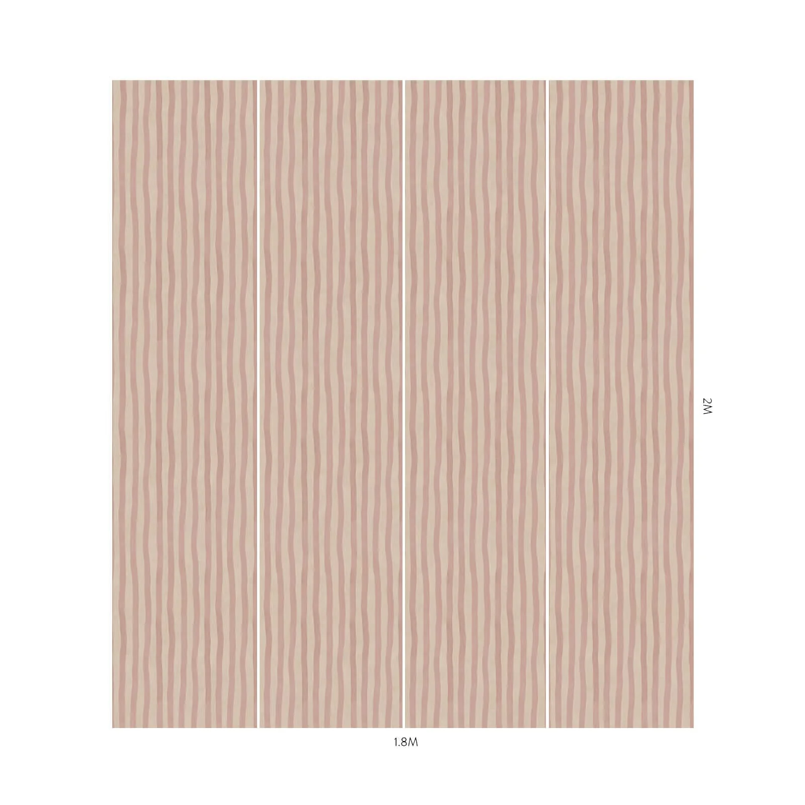ARTIST'S STRIPE Wallpaper - Sakura & Astrantia - Image 5