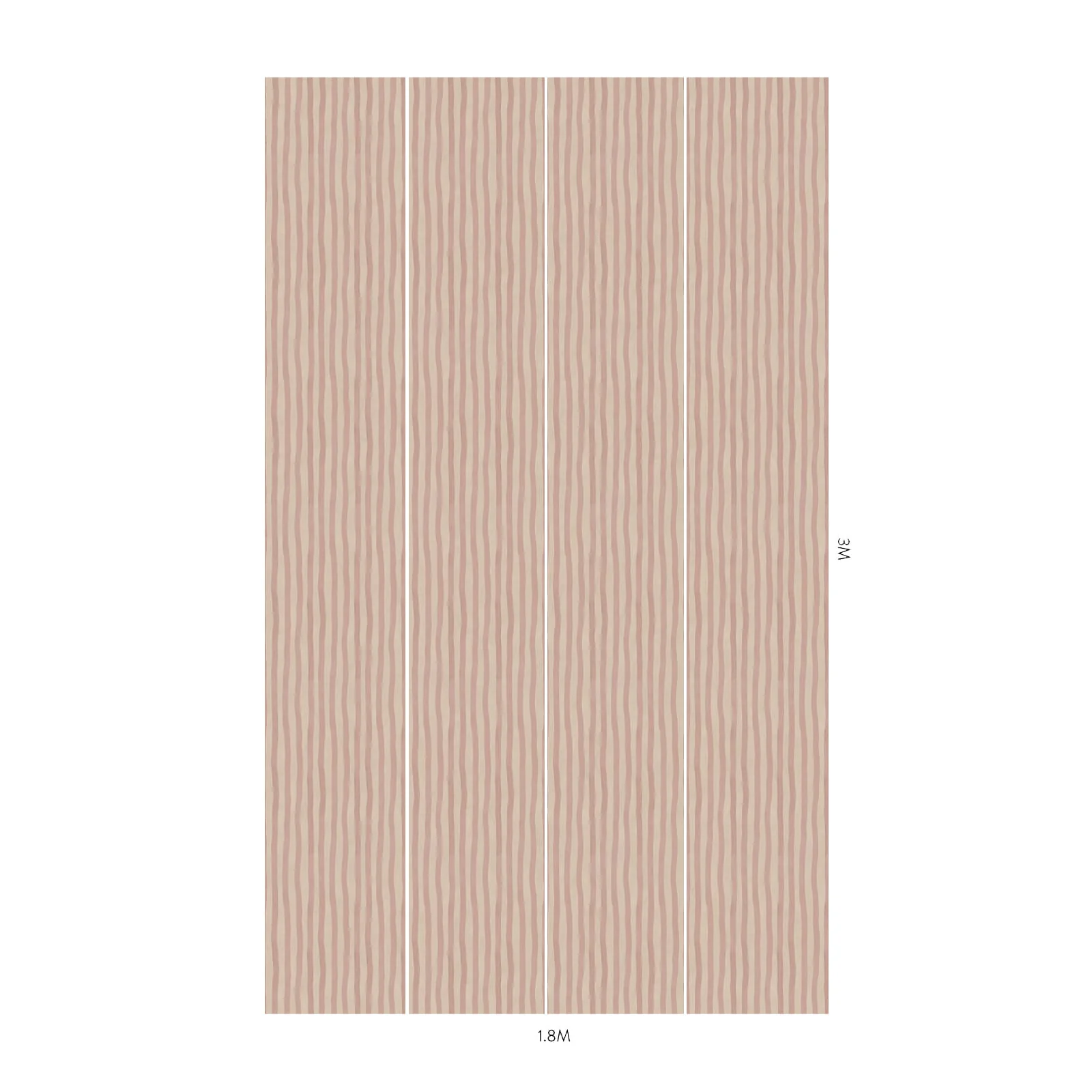 ARTIST'S STRIPE Wallpaper - Sakura & Astrantia - Image 6