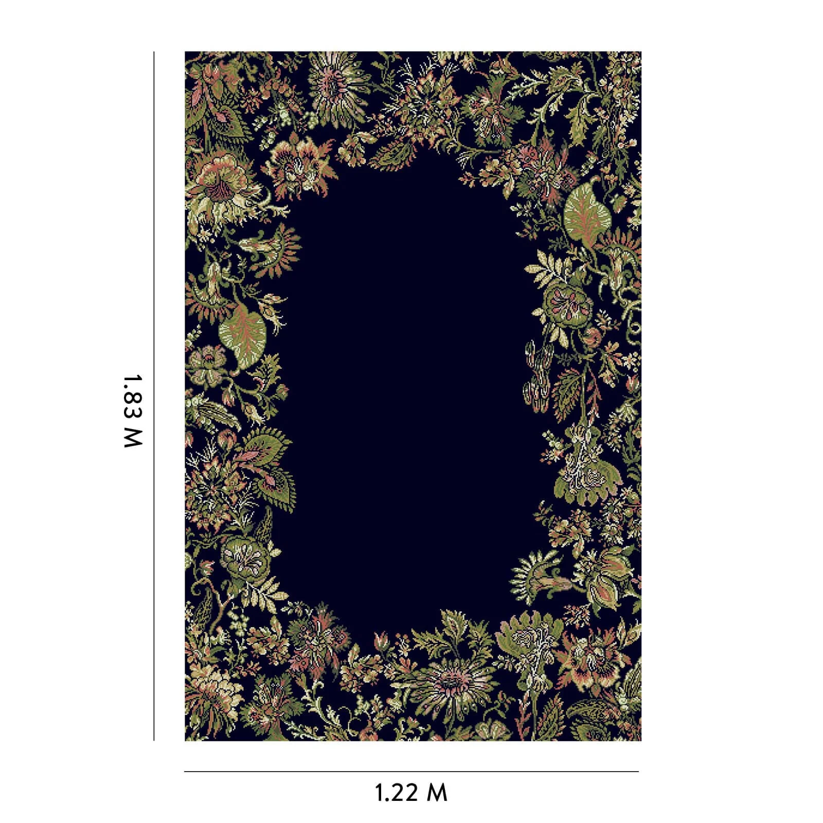 FLORA FANTASIA Rug - Noir - Image 5