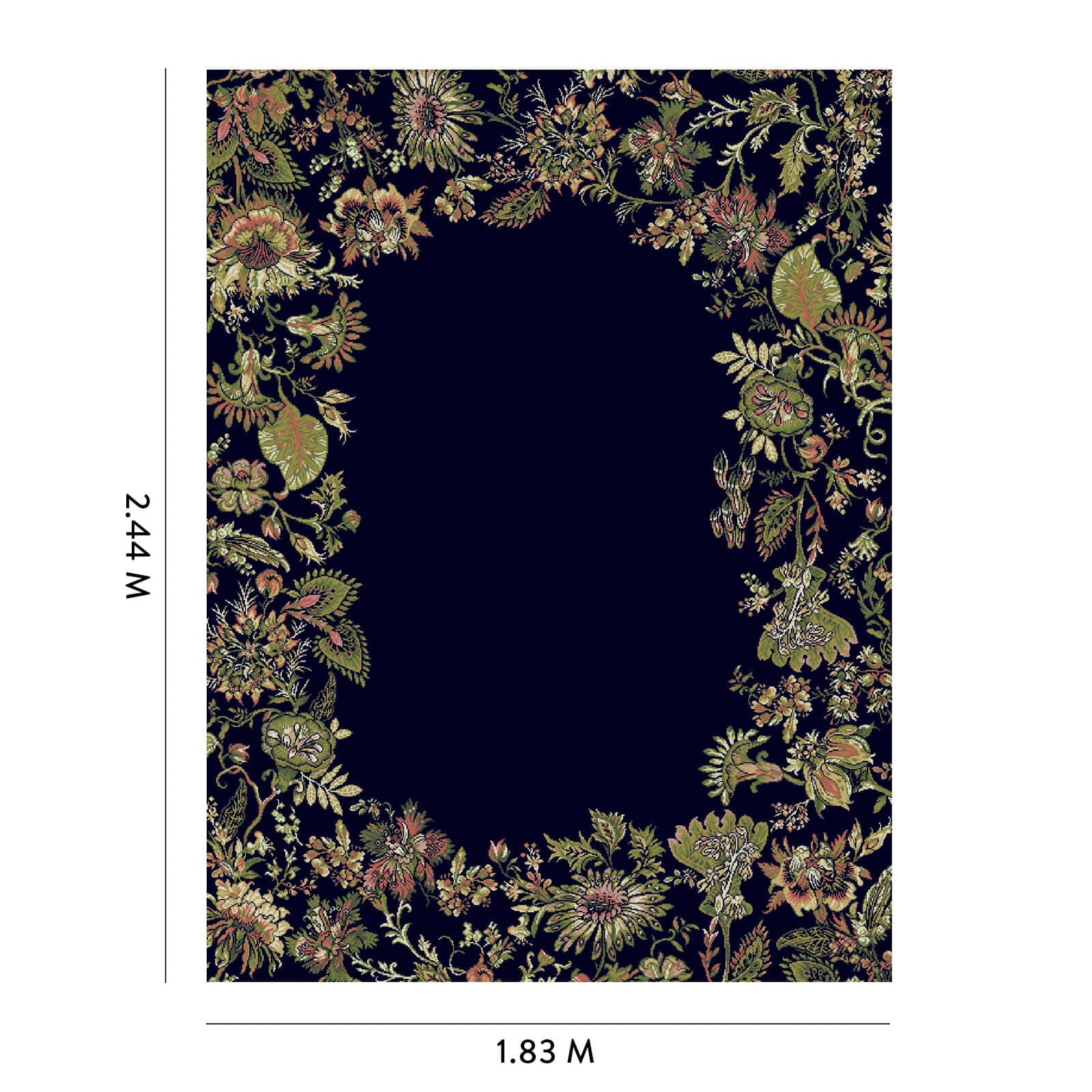 FLORA FANTASIA Rug - Noir - Image 6