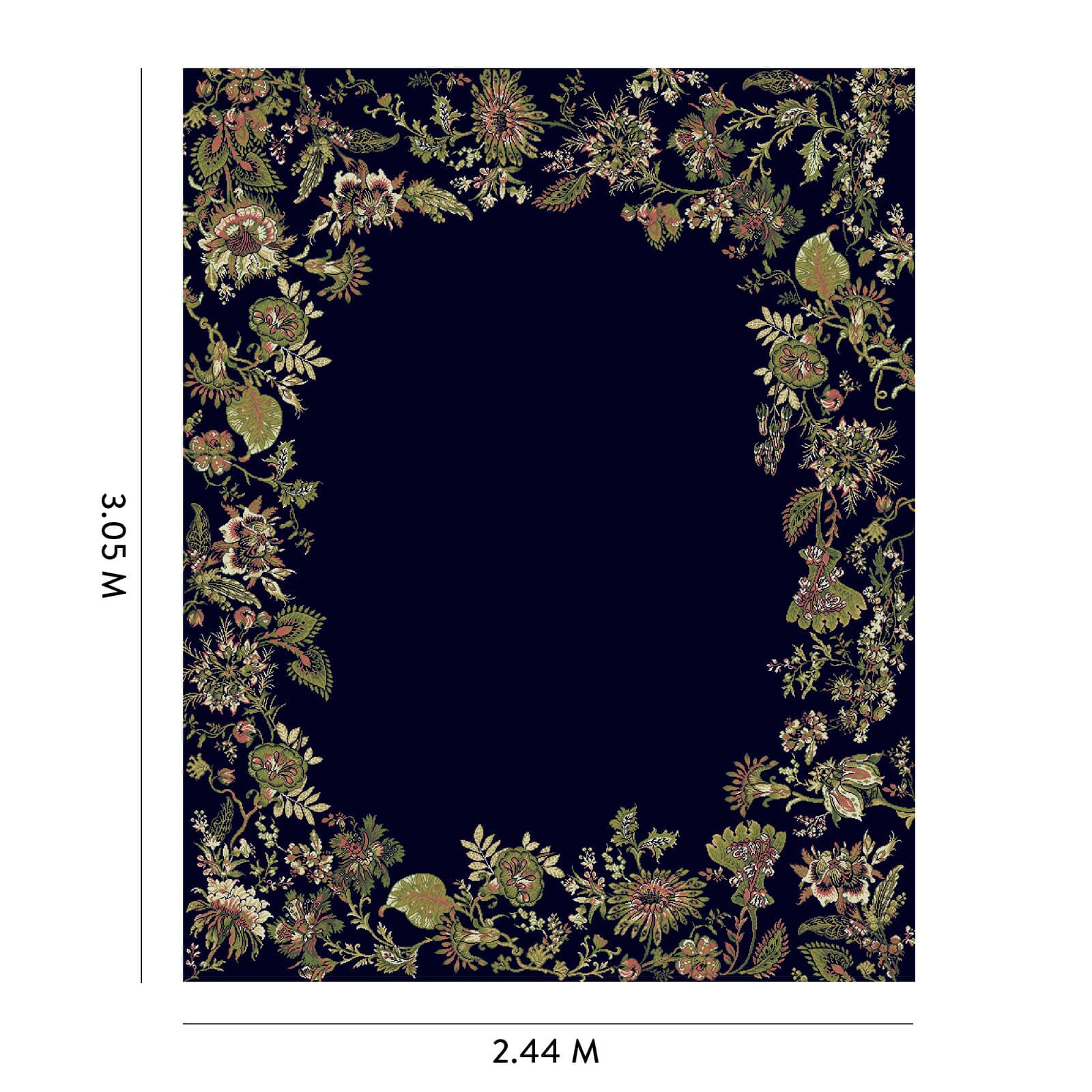 FLORA FANTASIA Rug - Noir - Image 7
