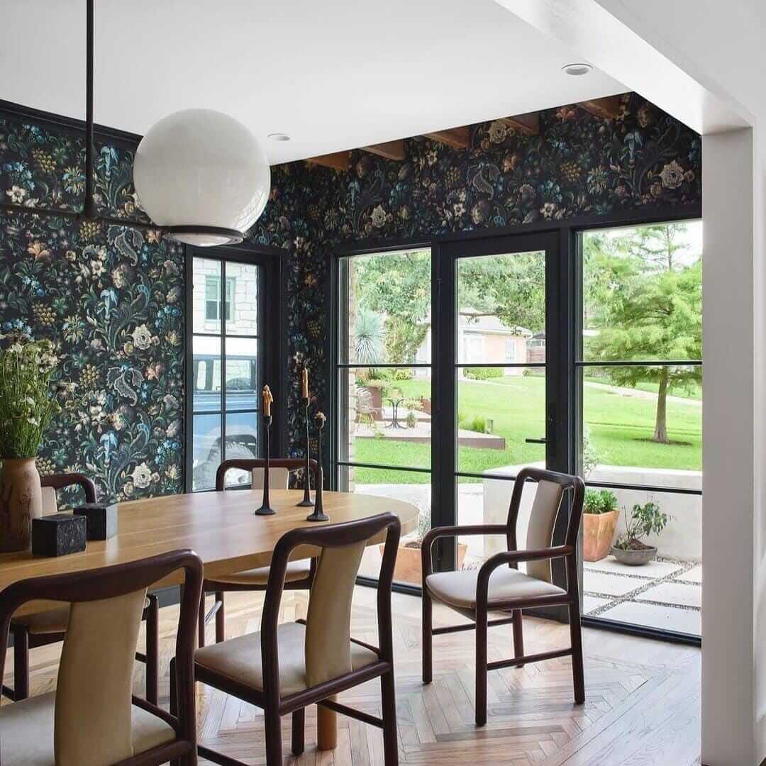 FLORIKA Wallpaper - Onyx - Image 3