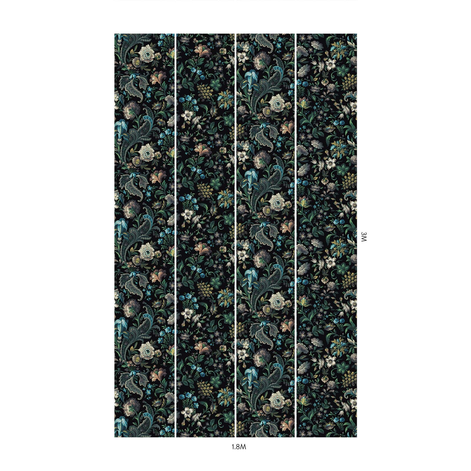 FLORIKA Wallpaper - Onyx - Image 6