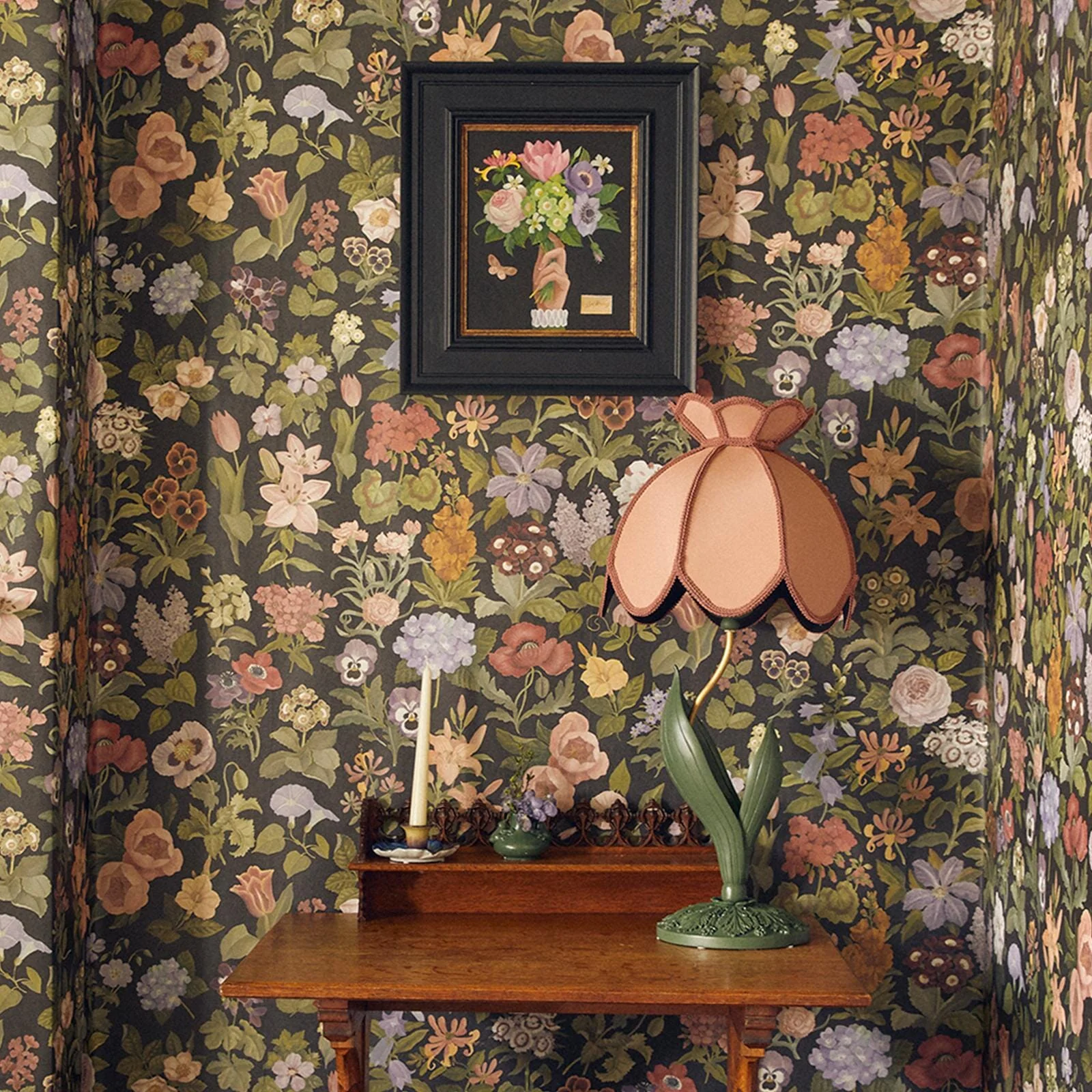 GALANTHUS Silk Table Lampshade - Tourmaline - Image 3