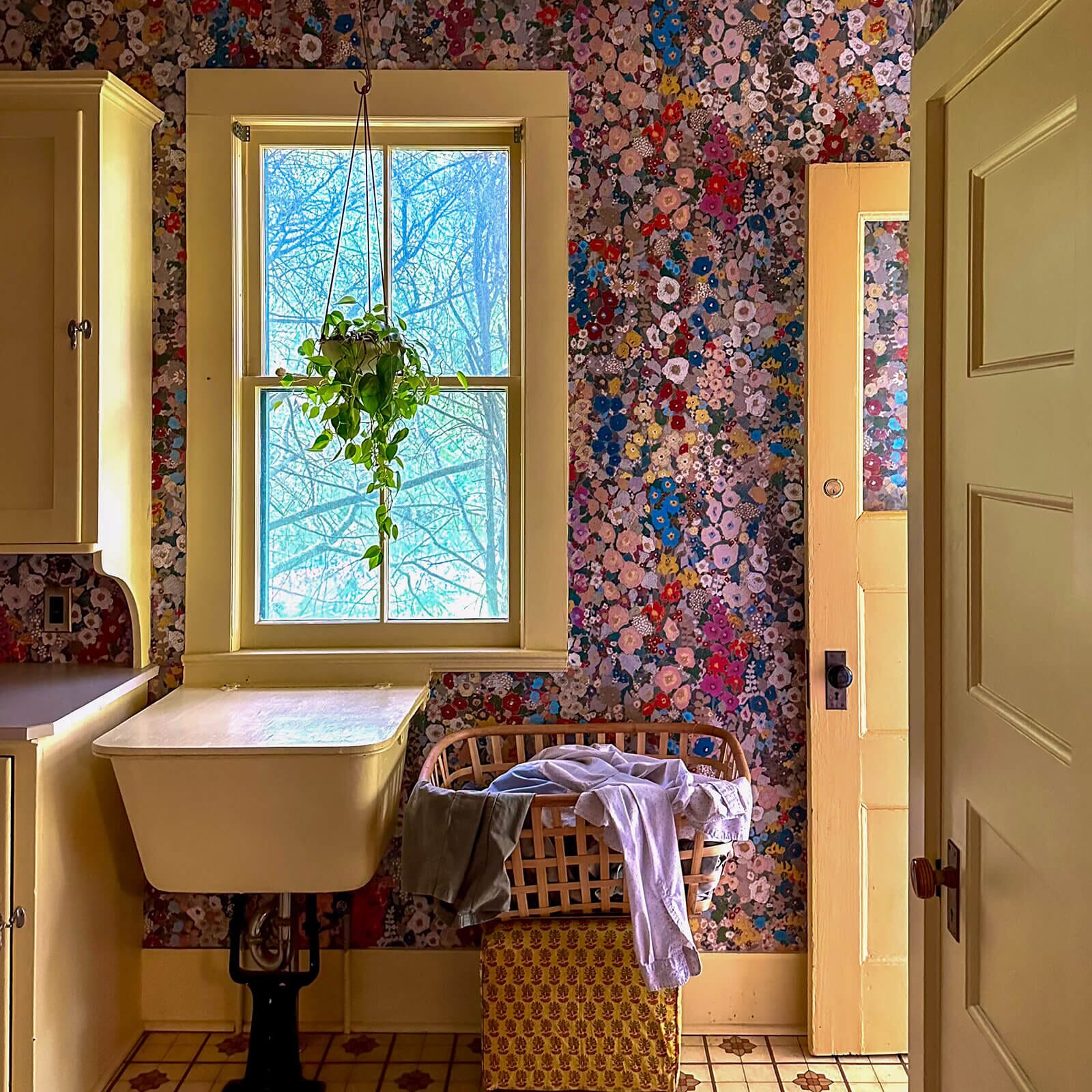 HOLLYHOCKS Wallpaper - Autumn - Image 8