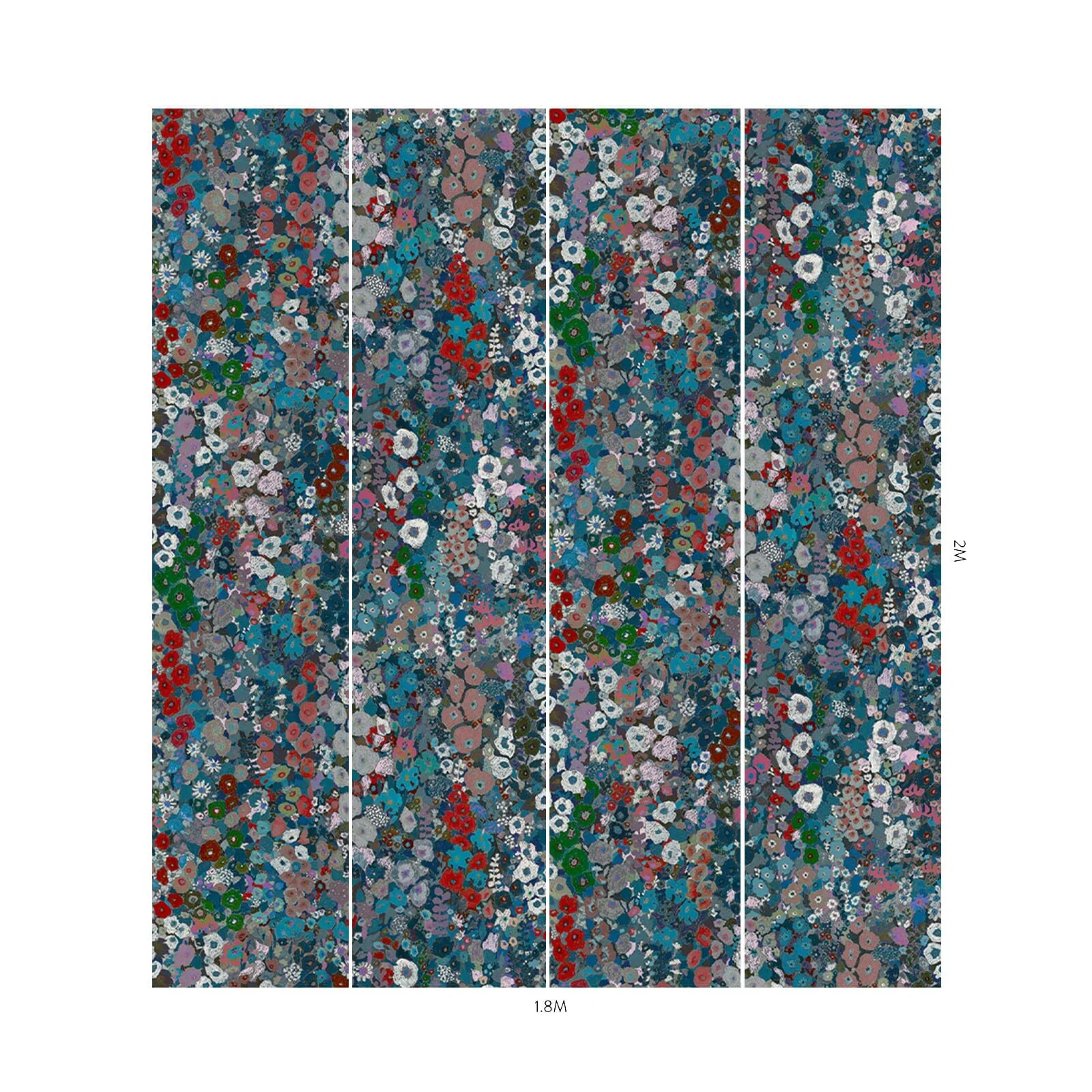 HOLLYHOCKS Wallpaper - Winter - Image 4