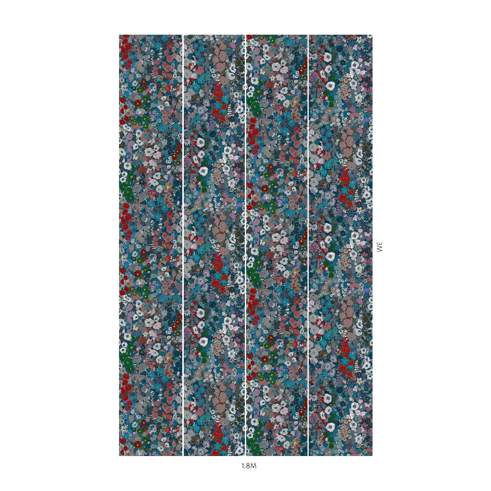 HOLLYHOCKS Wallpaper - Winter - Image 5