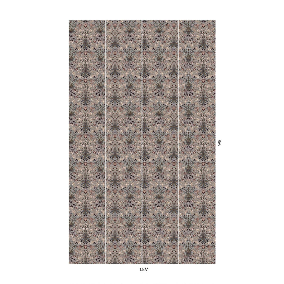 HYACINTH Wallpaper - Dove Grey - Image 6