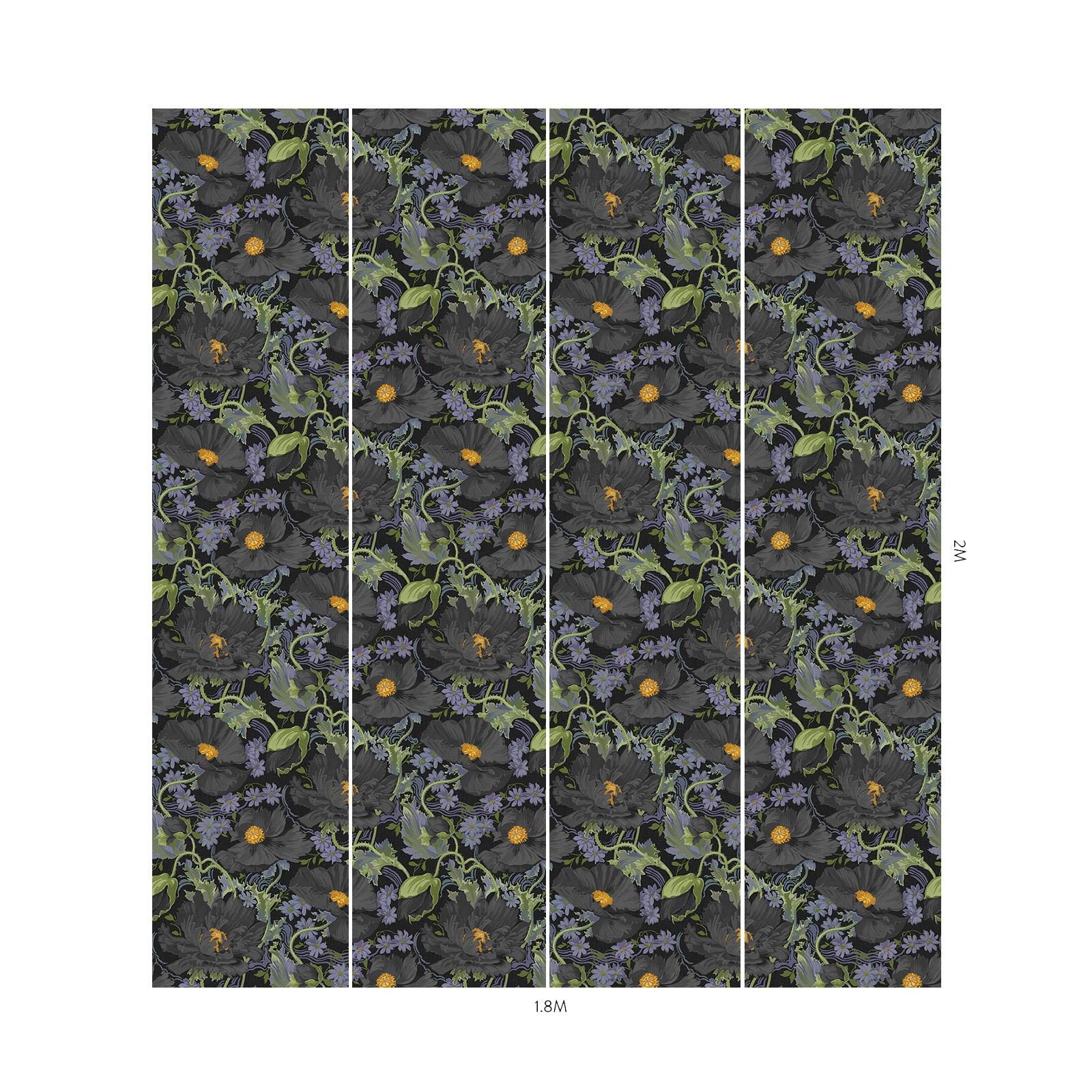 PAPAVERA Wallpaper - Noir - Image 4