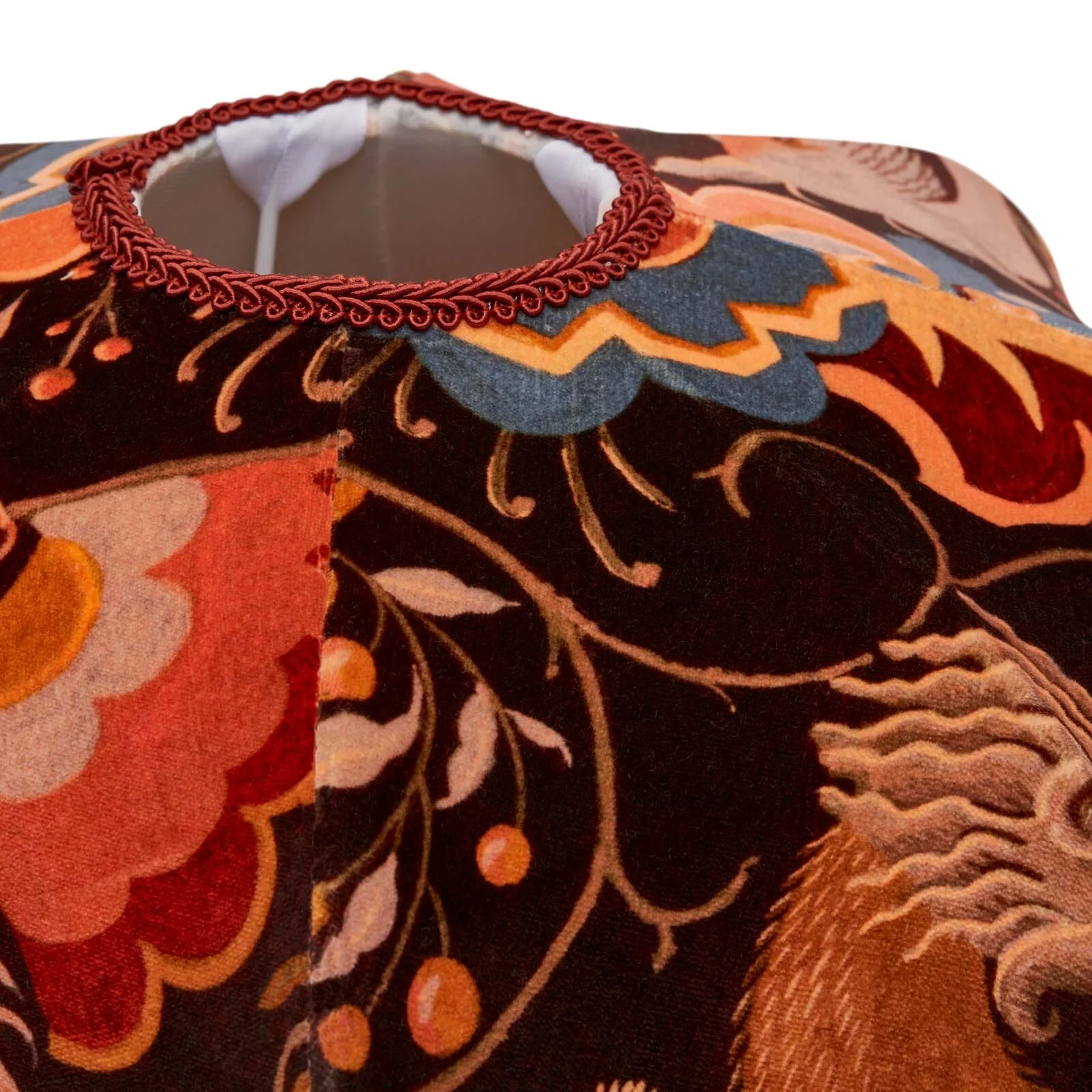 PHANTASIA Velvet Tilia Lampshade - Selenite Orange - Image 3