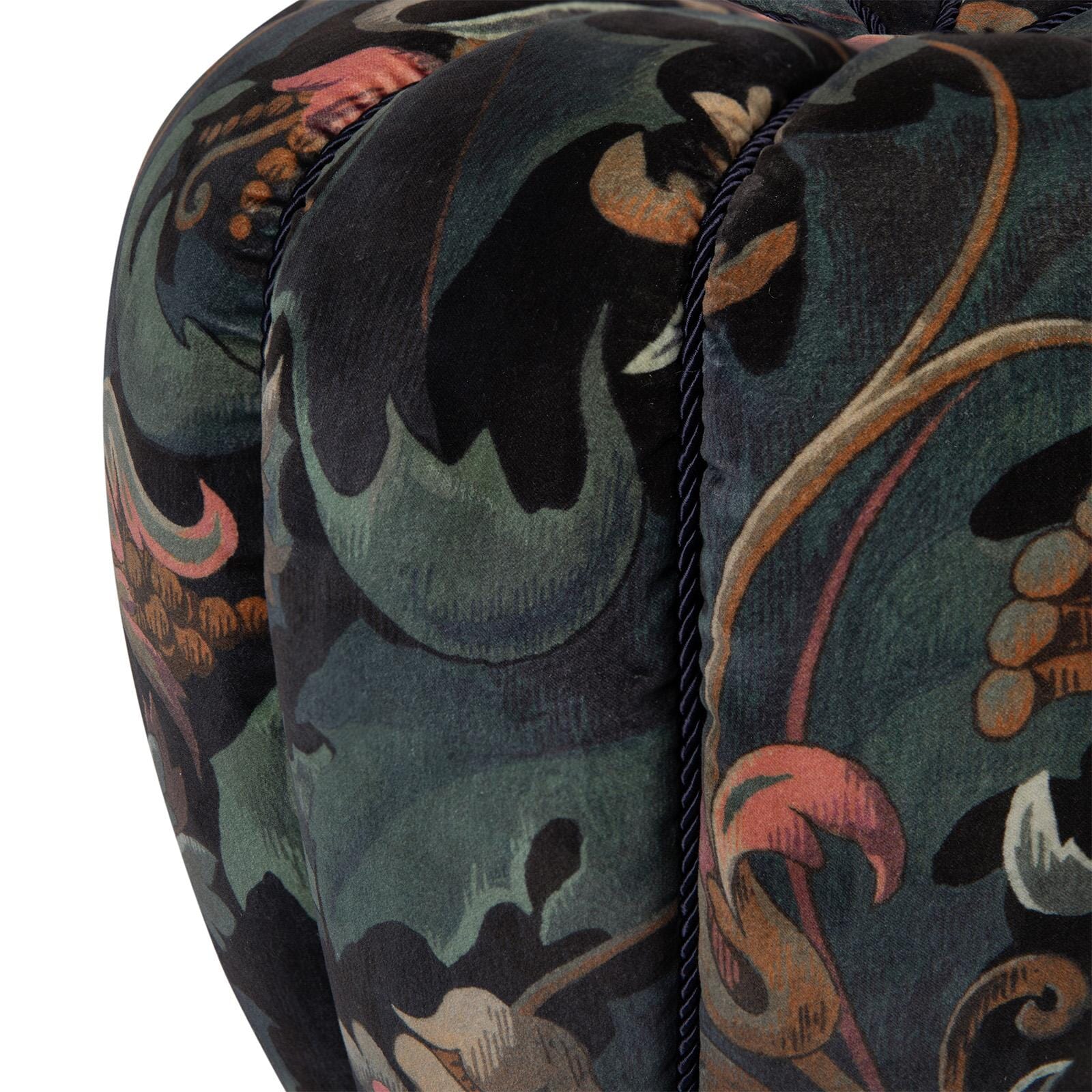 VESPERTINE Velvet Clovis Footstool - Apatite - Image 4