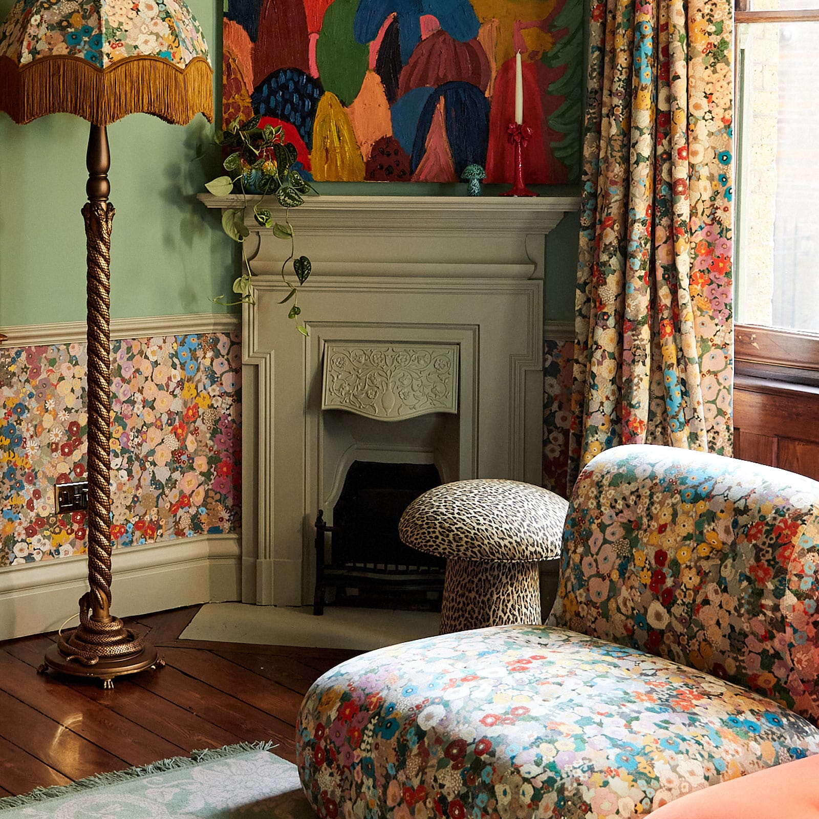 WILD CARD Jacquard 'Toad' Stool Medium - Butterscotch - Image 6