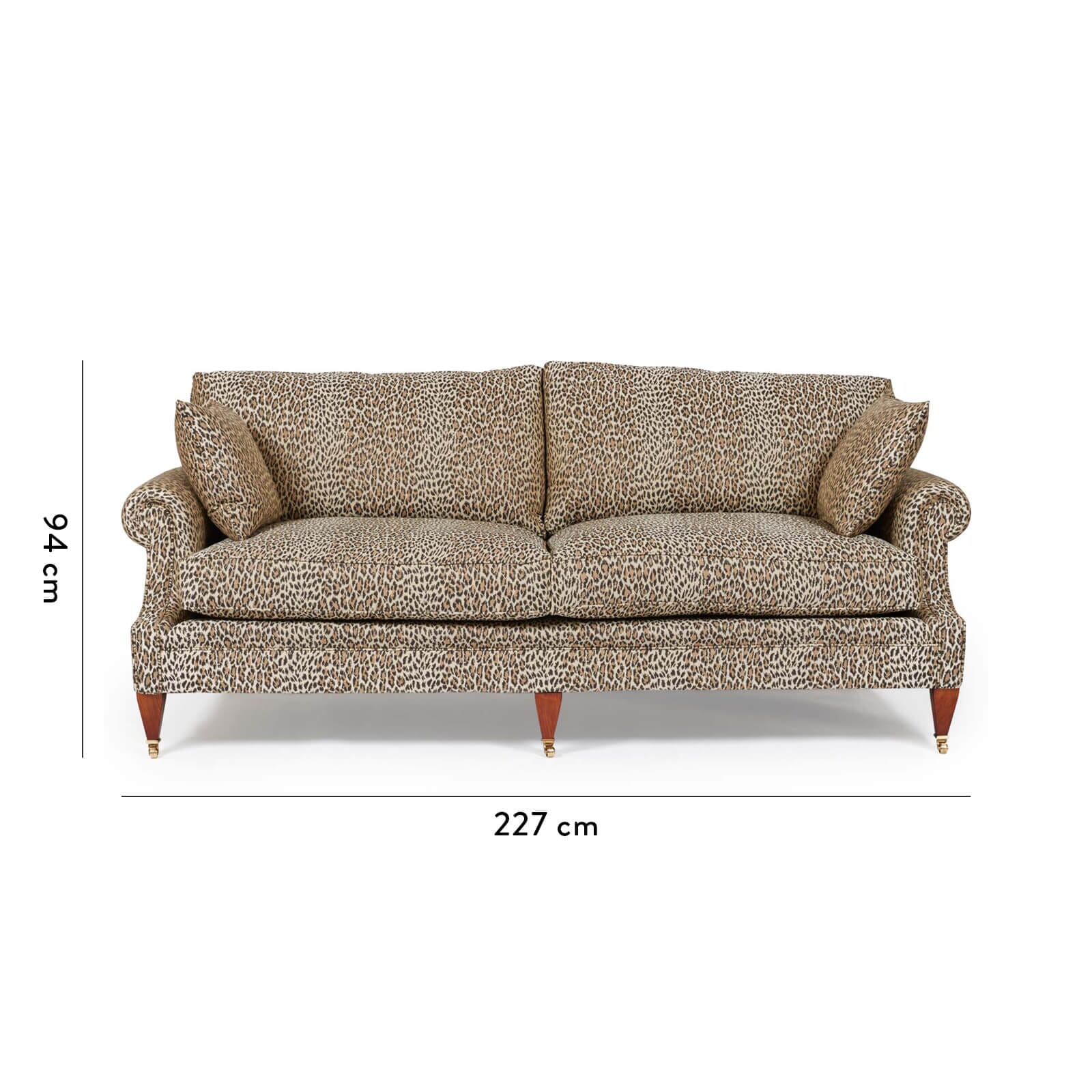 WILD CARD Jacquard Wilton 3-Seater Sofa - Butterscotch - Image 3